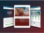 Various landing pages on tablets